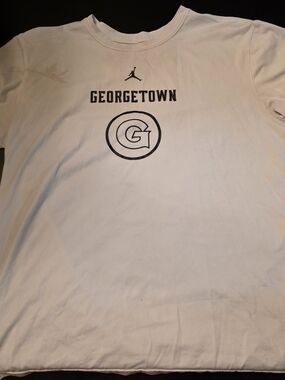Nike Georgetown White Womens Basketball Short Sleeve Graphic Tee